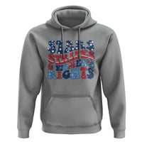 Stars Stripes And Women Rights Hoodie Groovy Retro 4th Of July - Wonder Print Shop