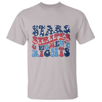 Stars Stripes And Women Rights T Shirt Groovy Retro 4th Of July - Wonder Print Shop