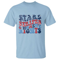 Stars Stripes And Women Rights T Shirt Groovy Retro 4th Of July - Wonder Print Shop