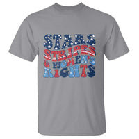 Stars Stripes And Women Rights T Shirt Groovy Retro 4th Of July - Wonder Print Shop