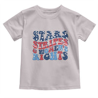 Stars Stripes And Women Rights Toddler T Shirt Groovy Retro 4th Of July - Wonder Print Shop