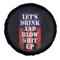 Funny Beer American Flag 4th of July Spare Tire Cover Merica Drinking USA - Wonder Print Shop