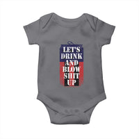 Funny Beer American Flag 4th of July Baby Onesie Merica Drinking USA - Wonder Print Shop