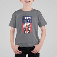 Funny Beer American Flag 4th of July T Shirt For Kid Merica Drinking USA - Wonder Print Shop