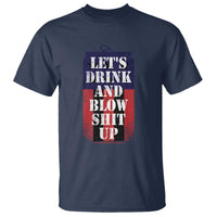 Funny Beer American Flag 4th of July T Shirt Merica Drinking USA - Wonder Print Shop