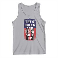 Funny Beer American Flag 4th of July Tank Top Merica Drinking USA - Wonder Print Shop
