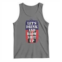 Funny Beer American Flag 4th of July Tank Top Merica Drinking USA - Wonder Print Shop