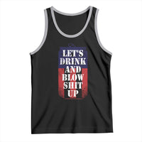 Funny Beer American Flag 4th of July Tank Top Merica Drinking USA - Wonder Print Shop