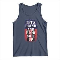 Funny Beer American Flag 4th of July Tank Top Merica Drinking USA - Wonder Print Shop