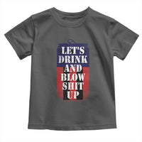 Funny Beer American Flag 4th of July Toddler T Shirt Merica Drinking USA - Wonder Print Shop