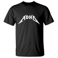ADHD T Shirt Funny Heavy Metal Rock Music Design Meme - Wonder Print Shop