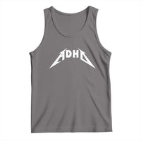 ADHD Tank Top Funny Heavy Metal Rock Music Design Meme - Wonder Print Shop