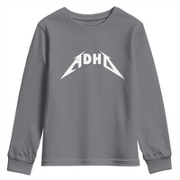 ADHD Youth Sweatshirt Funny Heavy Metal Rock Music Design Meme - Wonder Print Shop
