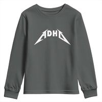 ADHD Youth Sweatshirt Funny Heavy Metal Rock Music Design Meme - Wonder Print Shop