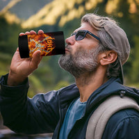 Funny Skeleton ADHD 4 in 1 Can Cooler Tumbler Meme Flames Neurodivergent Gen Z - Wonder Print Shop