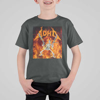 Funny Skeleton ADHD T Shirt For Kid Meme Flames Neurodivergent Gen Z - Wonder Print Shop