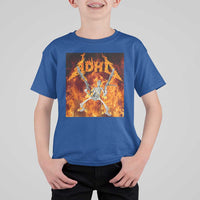 Funny Skeleton ADHD T Shirt For Kid Meme Flames Neurodivergent Gen Z - Wonder Print Shop