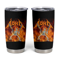 Funny Skeleton ADHD Tumbler Cup Meme Flames Neurodivergent Gen Z - Wonder Print Shop