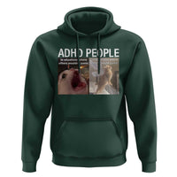 ADHD Cat Meme Hoodie Funny Panic Cat Mental Health Awareness - Wonder Print Shop