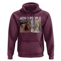 ADHD Cat Meme Hoodie Funny Panic Cat Mental Health Awareness - Wonder Print Shop