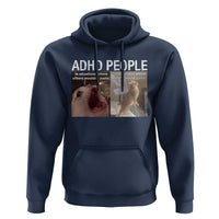 ADHD Cat Meme Hoodie Funny Panic Cat Mental Health Awareness - Wonder Print Shop
