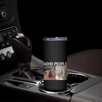 ADHD Cat Meme Skinny Tumbler Funny Panic Cat Mental Health Awareness - Wonder Print Shop