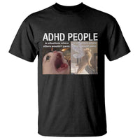 ADHD Cat Meme T Shirt Funny Panic Cat Mental Health Awareness - Wonder Print Shop
