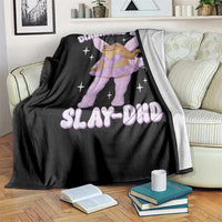 ADHD Meme Throw Blanket Funny Slay DHD Frog Neurodivergent - Wonder Print Shop