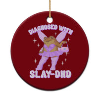 ADHD Meme Ceramic Ornament Funny Slay DHD Frog Neurodivergent - Wonder Print Shop