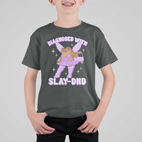 ADHD Meme T Shirt For Kid Funny Slay DHD Frog Neurodivergent - Wonder Print Shop