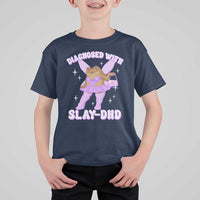 ADHD Meme T Shirt For Kid Funny Slay DHD Frog Neurodivergent - Wonder Print Shop