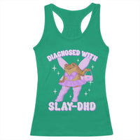 ADHD Meme Racerback Tank Top Funny Slay DHD Frog Neurodivergent - Wonder Print Shop