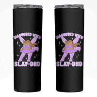 ADHD Meme Skinny Tumbler Funny Slay DHD Frog Neurodivergent - Wonder Print Shop