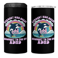Side Quest ADHD 4 in 1 Can Cooler Tumbler Funny Neurodivergent Meme - Wonder Print Shop