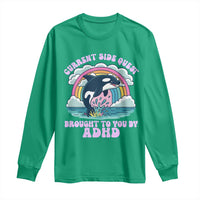 Side Quest ADHD Long Sleeve Shirt Funny Neurodivergent Meme - Wonder Print Shop