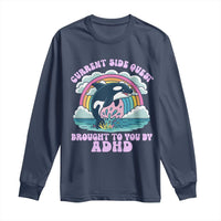 Side Quest ADHD Long Sleeve Shirt Funny Neurodivergent Meme - Wonder Print Shop