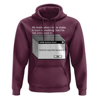ADHD Meme Hoodie Funny System Error Neurodivergent Humor - Wonder Print Shop