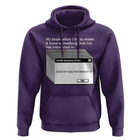 ADHD Meme Hoodie Funny System Error Neurodivergent Humor - Wonder Print Shop