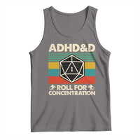 ADHD&D Roll for Concentration Tank Top Retro 90s ADHD Roll For Concentration Funny Gamer - Wonder Print Shop