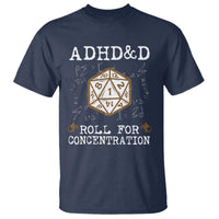 ADHD&D Roll for Concentration T Shirt ADHD Roll For Concentration Funny Gamer - Wonder Print Shop
