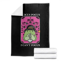 ADHD Meme Throw Blanket Neurodivergent Wizard Frog I Cant Focus - Wonder Print Shop