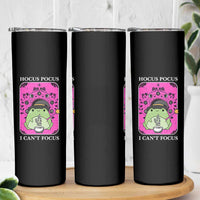 ADHD Meme Skinny Tumbler Neurodivergent Wizard Frog I Cant Focus - Wonder Print Shop