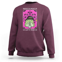 ADHD Meme Sweatshirt Neurodivergent Wizard Frog I Cant Focus - Wonder Print Shop