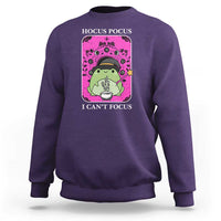 ADHD Meme Sweatshirt Neurodivergent Wizard Frog I Cant Focus - Wonder Print Shop