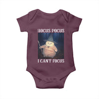 ADHD Cat Meme Baby Onesie Neurodivergent Wizard Cat I Cant Focus - Wonder Print Shop