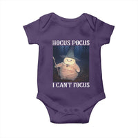 ADHD Cat Meme Baby Onesie Neurodivergent Wizard Cat I Cant Focus - Wonder Print Shop