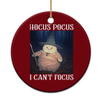 ADHD Cat Meme Ceramic Ornament Neurodivergent Wizard Cat I Cant Focus - Wonder Print Shop