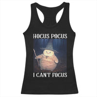ADHD Cat Meme Racerback Tank Top Neurodivergent Wizard Cat I Cant Focus - Wonder Print Shop