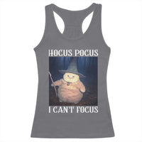 ADHD Cat Meme Racerback Tank Top Neurodivergent Wizard Cat I Cant Focus - Wonder Print Shop