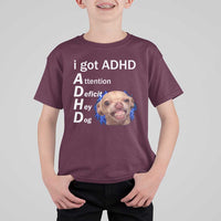 Funny ADHD Dog Meme T Shirt For Kid Attention Deficit Hey Dog Humor Lovers - Wonder Print Shop